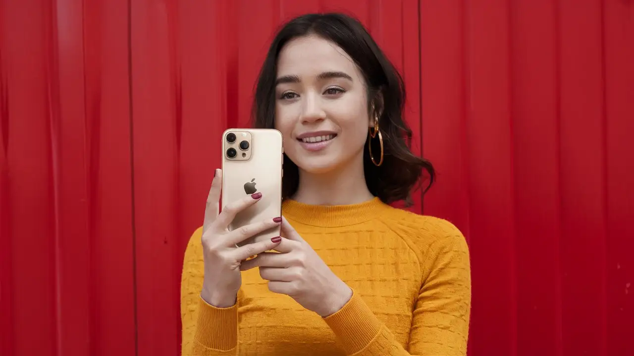Tendencias en teléfonos móviles 2024: Lo último 1 Chica con móvil iPhone 15 pro Max