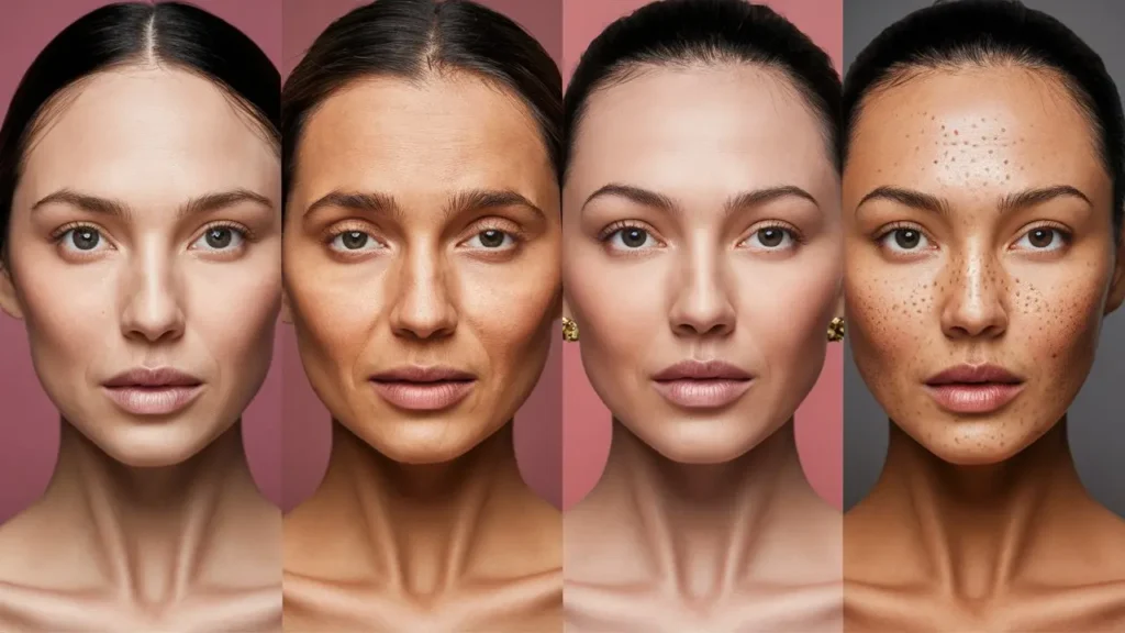 Guía Completa de Tipos de Piel: Identifica y Cuida Tu Piel a la Perfección 2 Varias mujeres con diferente tipos de piel.