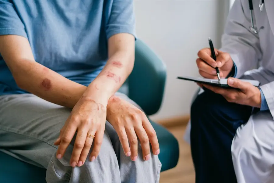 Lupus: síntomas, causas y tratamiento en España 1 Persona con lupus tratandose en clinica
