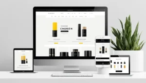 Ganar dinero desde casa: Opciones reales en España 2024 2 Ordenador de oficina con portal de tienda online abierta