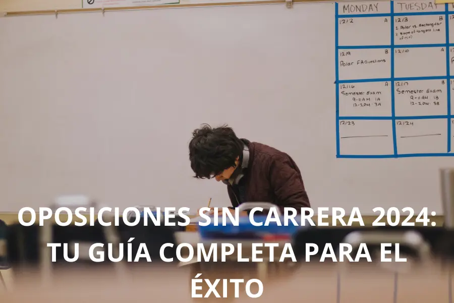 Oposiciones sin carrera 2024: Tu guía completa para el éxito 1 Persona examinándose en oposición