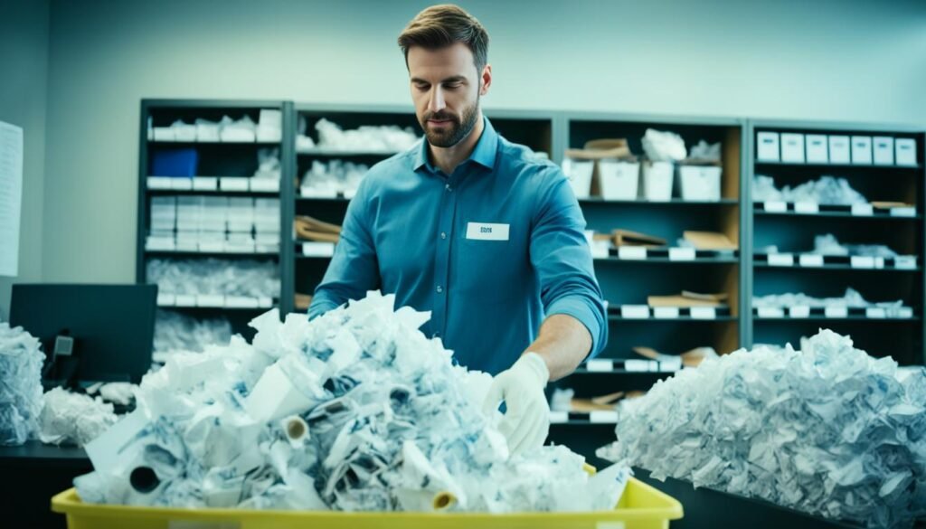 reciclaje en la oficina