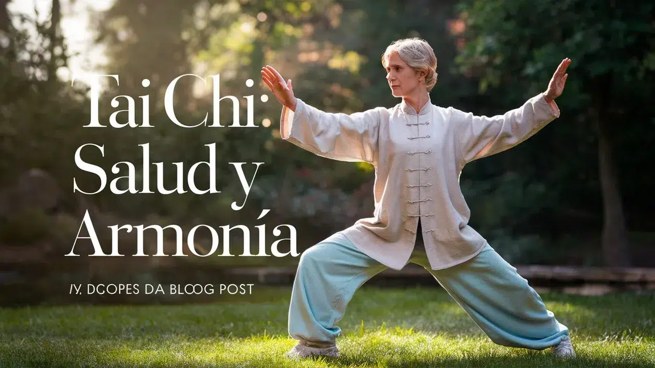 Descubriendo qué es el Tai chi: Salud y armonía. 1 Persona practicando Tai Chi