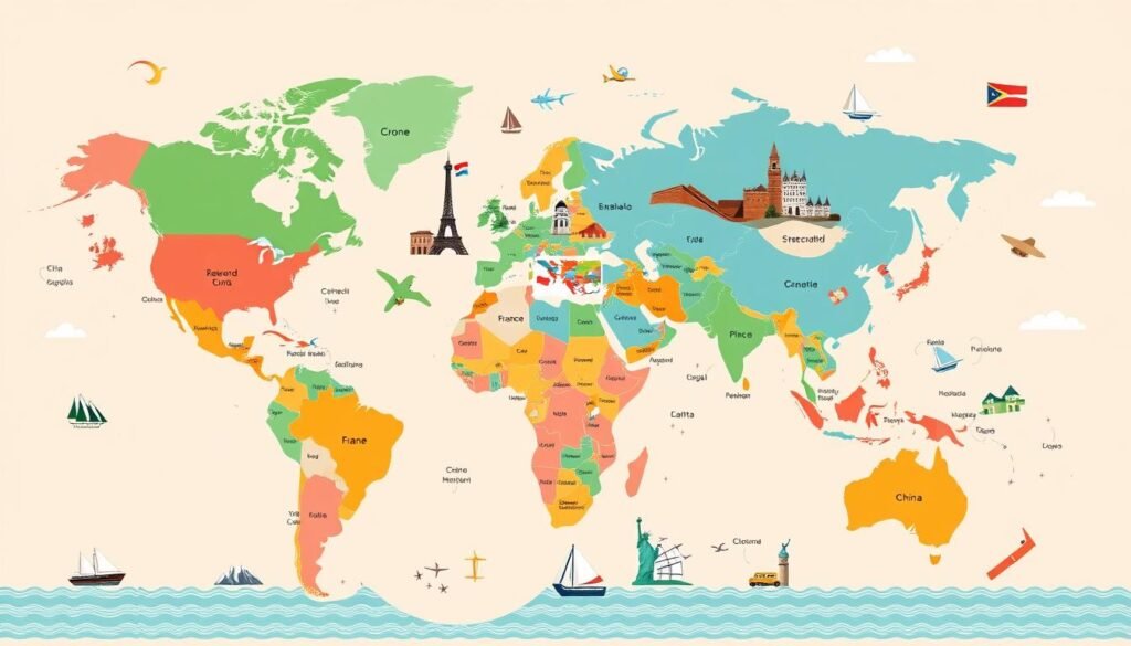 ranking de paises mas visitados