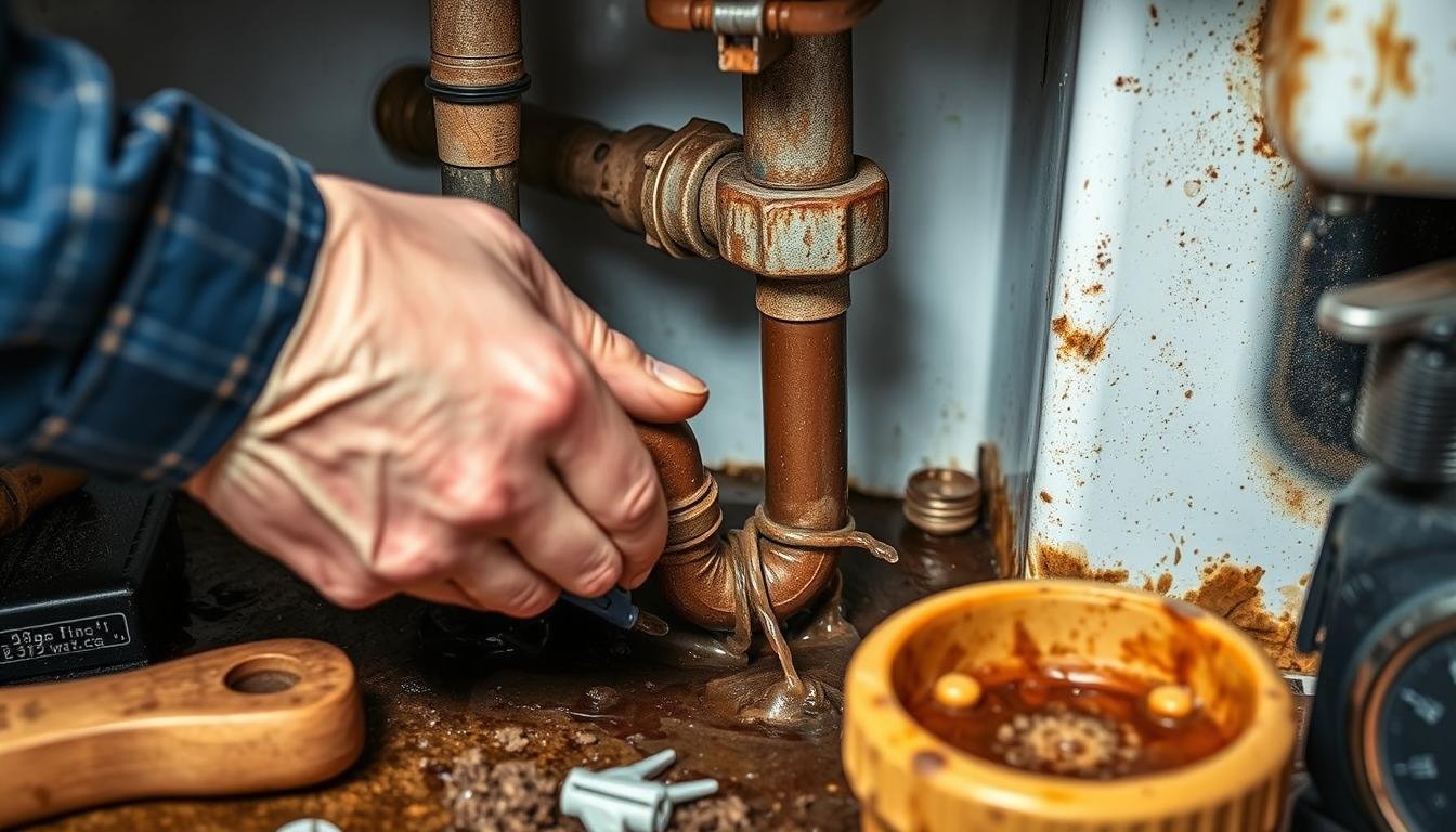 desatascar una tubería muy obstruida